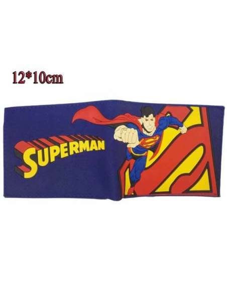 SUPERMAN. CARTERA INTERIOR AZUL SUPERMAN Y LOGO