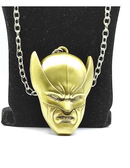 LOBEZNO. COLGANTE CROMADO MÁSCARA