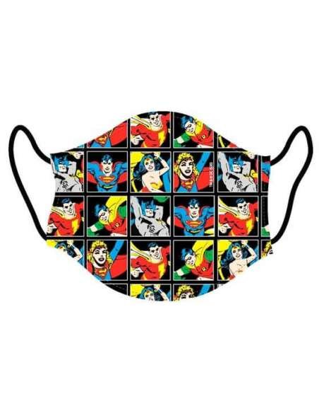 LIGA DE LA JUSTICIA. MASCARILLA ADULTO-JUVENIL SUPERHÉROES DC