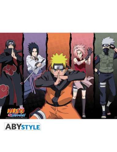 NARUTO SHIPPUDEN. PÓSTER CHIBI GROUP 1 (52x38)