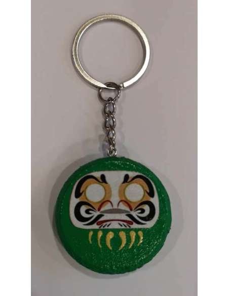 DARUMA. LLAVERO DARUMA VERDE