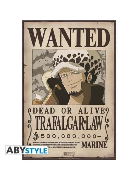 ONE PIECE. PÓSTER CHIBI WANTED TRAFALGAR LAW (52x35)
