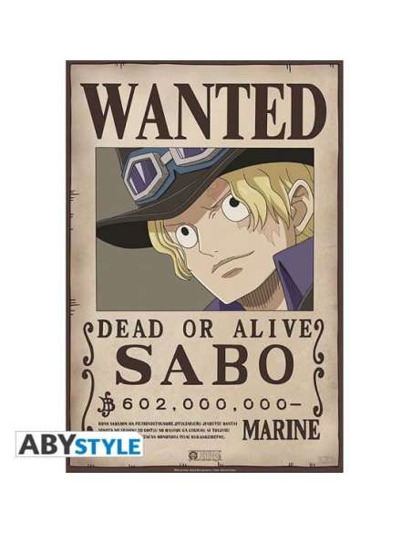ONE PIECE. PÓSTER CHIBI WANTED SABO (52x35)