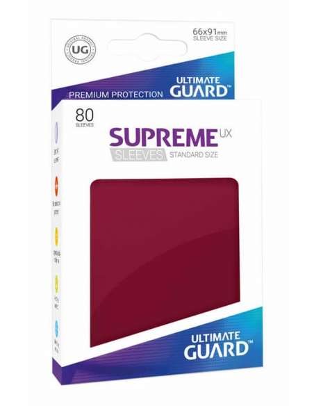 FUNDAS CARTAS. SUPREME UX BORGOÑA (80 UN) 66X91MM