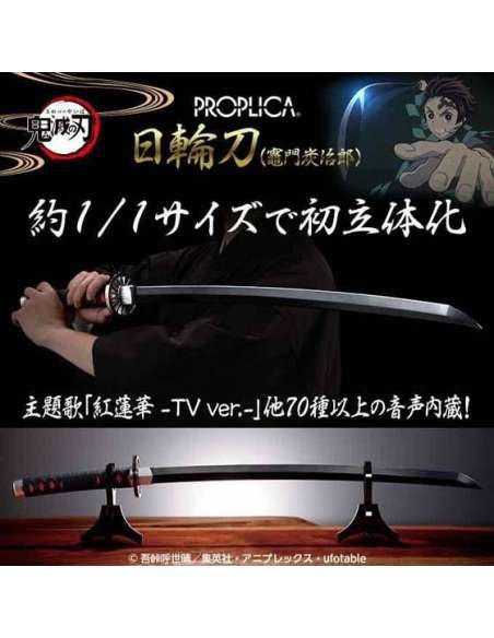GUARDIANES DE LA NOCHE. ESPADA NICHIRIN TANJIRO KAMADO RÉPLICA 88CM PROPLICA RE-ISSUE