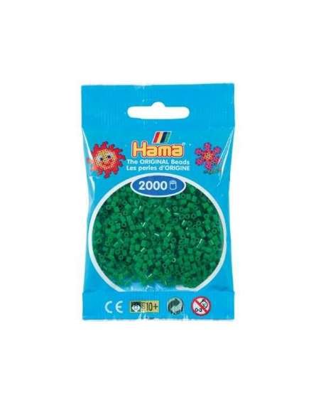 HAMA BEADS: BEADS MINI 2000 COLOR 10 VERDE