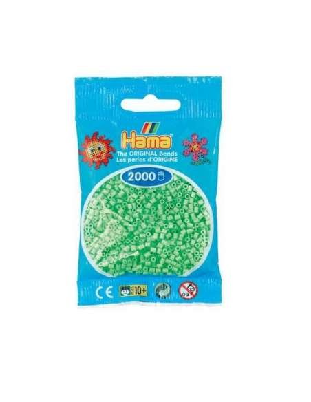 HAMA BEADS: BEADS MINI 2000 COLOR 47 VERDE PASTEL