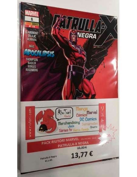 PACK RIUTORI MARVEL. PATRULLA-X NEGRA