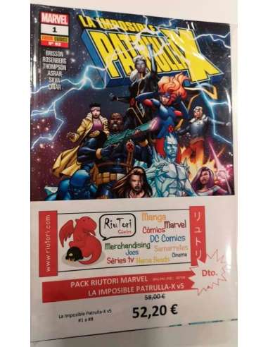 PACK RIUTORI MARVEL. LA IMPOSIBLE PATRULLA-X v5