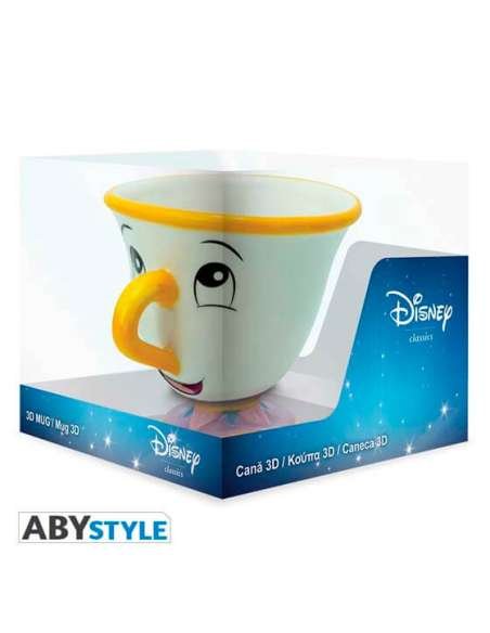 DISNEY. TAZA CHIP LA BELLA Y LA BESTIA 3D
