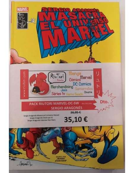 PACK RIUTORI MARVEL-DC-SW. SERGIO ARAGONÉS
