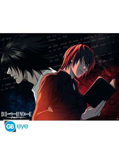 DEATH NOTE. PÓSTER CHIBI L VS LIGHT (52x38)