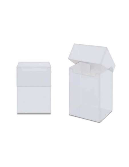 CAJA PARA CARTAS. SOLID COLOR DECK BOX (TRANSPARENTE) 80+