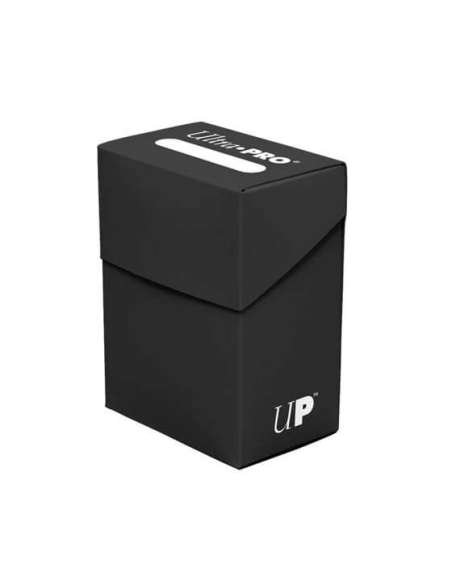 CAJA PARA CARTAS. SOLID COLOR DECK BOX (NEGRO) 80+