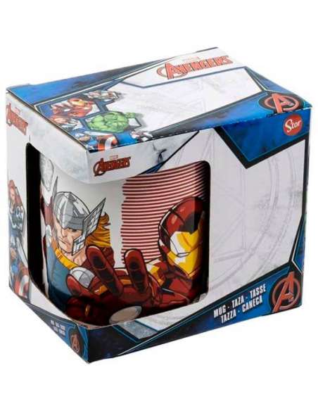 MARVEL. TAZA AVENGERS COMIC HEROES 325ML