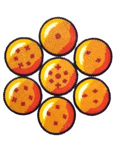 PLANTILLA HAMA BEADS - Las 7 bolas de dragón (Dragon Ball)