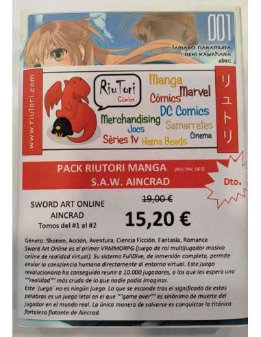 PACK RIUTORI SHONEN. S.A.W. AINCRAD