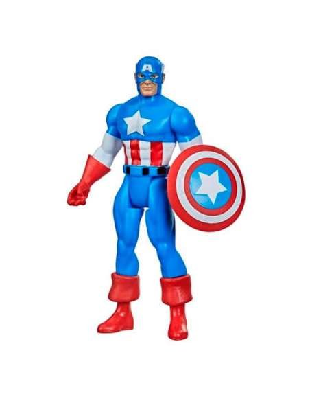 CAPITÁN AMÉRICA. FIGURA CAPITÁN AMÉRICA 9.5CM MARVEL LEGENDS RETRO