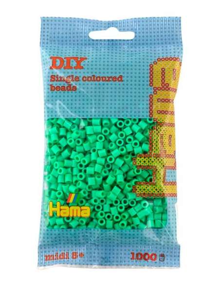 HAMA BEADS: BEADS MIDI 1000 COLOR 101 VERDE EUCALIPTO