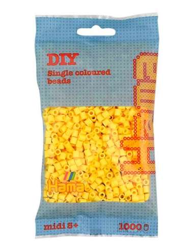 HAMA BEADS: BEADS MIDI 1000 COLOR 103 AMARILLO CLARO