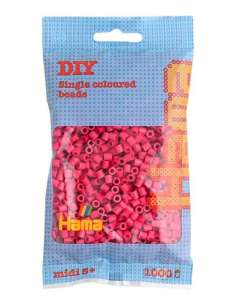 HAMA BEADS: BEADS MIDI 1000 COLOR 29 ROJO BURDEOS 2