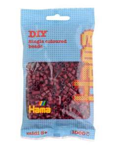 HAMA BEADS: BEADS MIDI 1000 COLOR 30 BORGOÑA/CAOBA 2