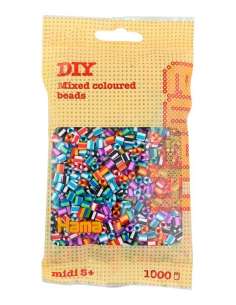 HAMA BEADS: BEADS MIDI 1000 COLOR 90 (6 BICOLOR) 2