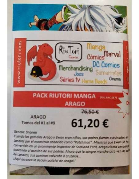 PACK RIUTORI SHONEN. ARAGO