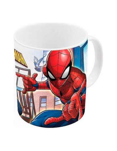 SPIDERMAN. TAZA SPIDERMAN STREETS 325ML