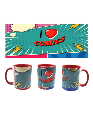 RIUTORI. TAZA I LOVE COMICS
