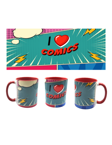 RIUTORI. TAZA I LOVE COMICS