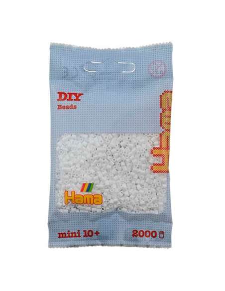 HAMA BEADS: BEADS MINI 2000 COLOR 01 BLANCO