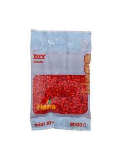 HAMA BEADS: BEADS MINI 2000 COLOR 05 ROJO
