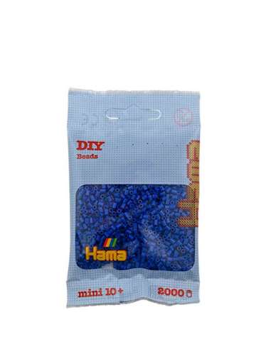 HAMA BEADS: BEADS MINI 2000 COLOR 08 AZUL