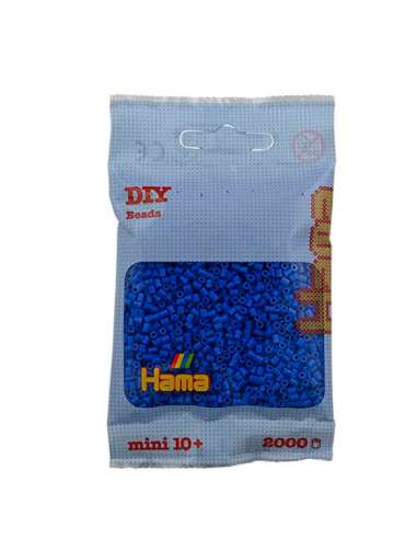 HAMA BEADS: BEADS MINI 2000 COLOR 09 AZUL CLARO