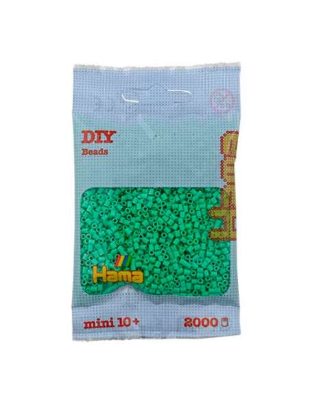 HAMA BEADS: BEADS MINI 2000 COLOR 11 VERDE CLARO