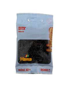 HAMA BEADS: BEADS MINI 2000 COLOR 18 NEGRO