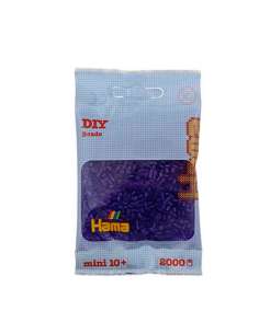 HAMA BEADS: BEADS MINI 2000 COLOR 24 VIOLETA TRANSLÚCIDO