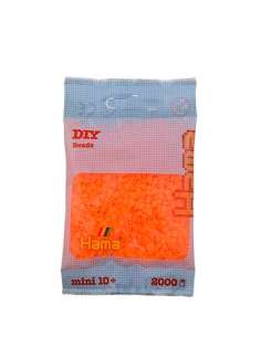 HAMA BEADS: BEADS MINI 2000 COLOR 38 NARANJA NEÓN