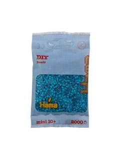 HAMA BEADS: BEADS MINI 2000 COLOR 49 AZUL CELESTE