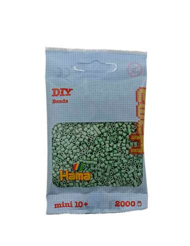 HAMA BEADS: BEADS MINI 2000 COLOR 101 VERDE EUCALIPTO
