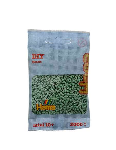 HAMA BEADS: BEADS MINI 2000 COLOR 101 VERDE EUCALIPTO