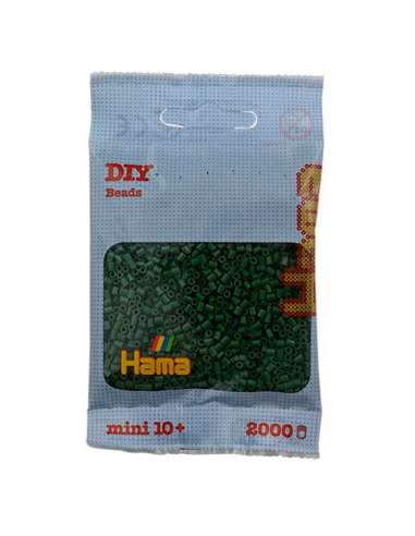 HAMA BEADS: BEADS MINI 2000 COLOR 102 VERDE BOSQUE