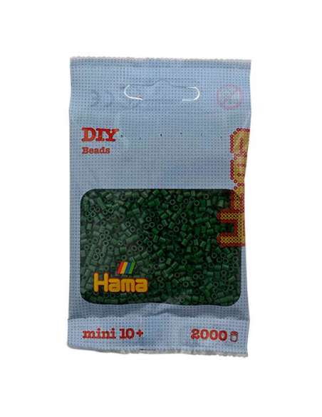 HAMA BEADS: BEADS MINI 2000 COLOR 102 VERDE BOSQUE