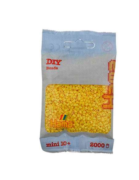 HAMA BEADS: BEADS MINI 2000 COLOR 103 AMARILLO CLARO