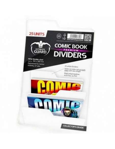 SEPARADORES PARA CÓMIC BLANCOS PREMIUM (25 un)