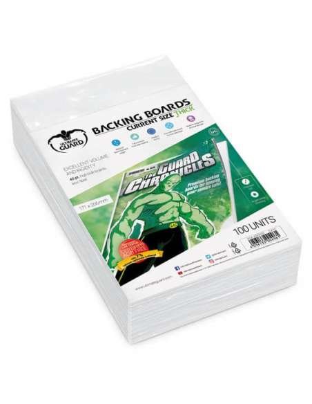 CARTÓN FUNDAS CÓMIC. BACKING BOARD THICK CURRENT SIZE (100 un)