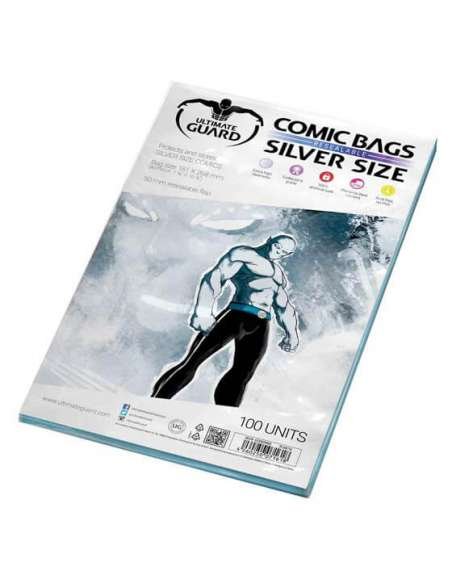 FUNDAS CÓMICS. SILVER SIZE (REUTILIZABLE) (100 un)