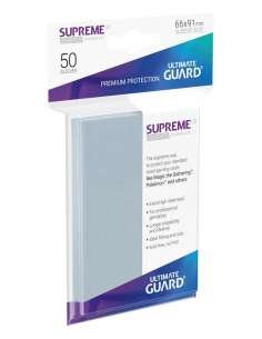 FUNDAS CARTAS. SUPREME UX TRANSPARENTES (50 UN) 66X91MM