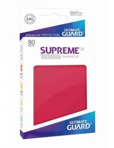 FUNDAS CARTAS. SUPREME UX ROJO (80 UN) 66X91MM